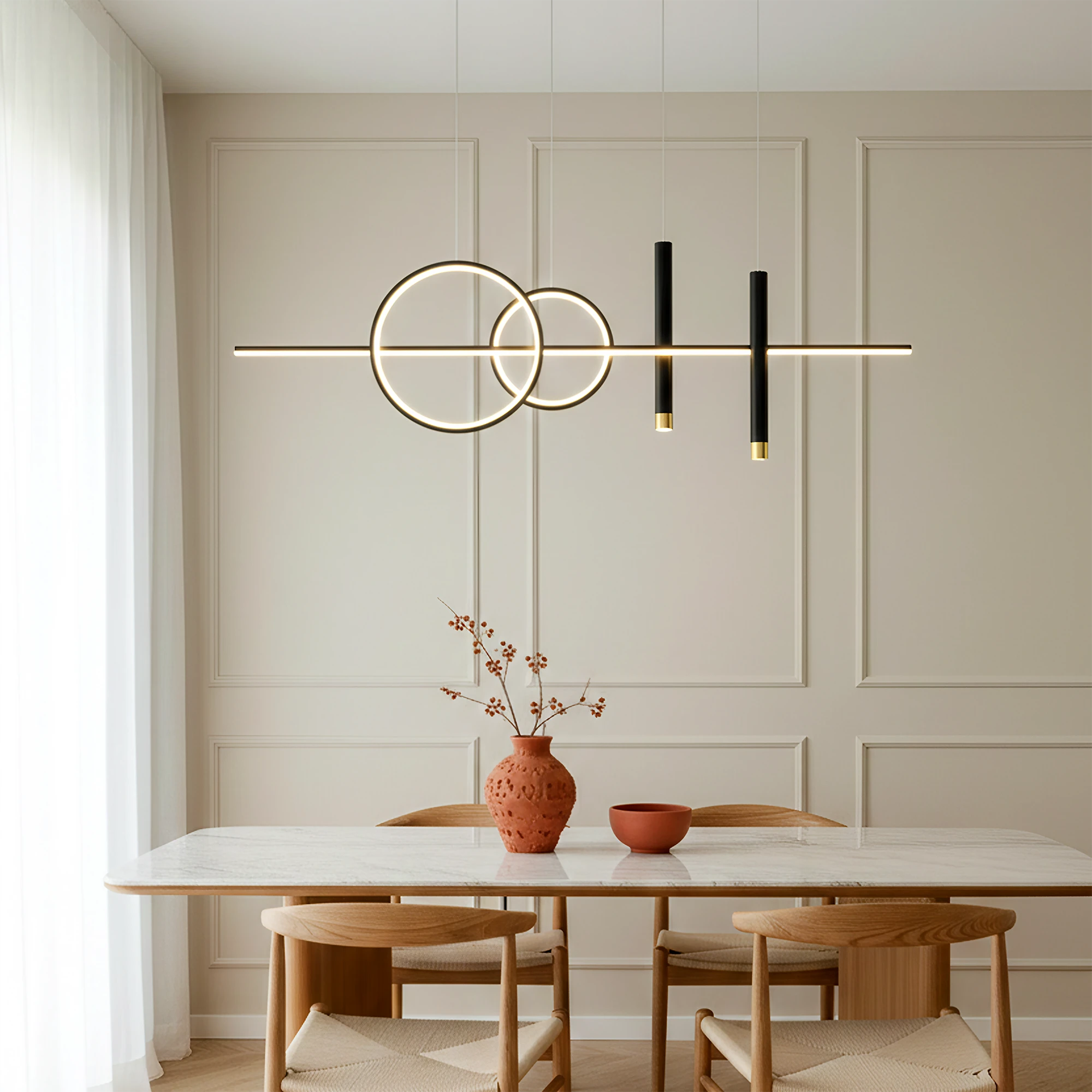 Lampadario moderno e semplice per proiezione del cielo stellato