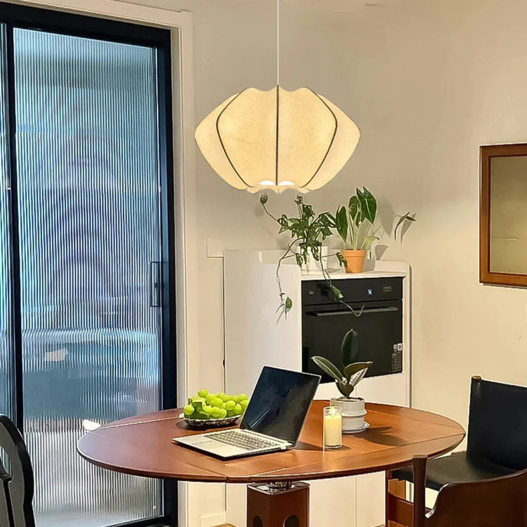 Modern Irregular Silk Pendant Light