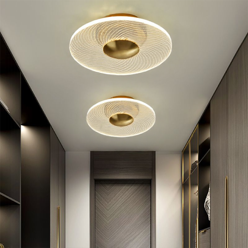 Glarefusion moderne geometrisk kornloftslampe