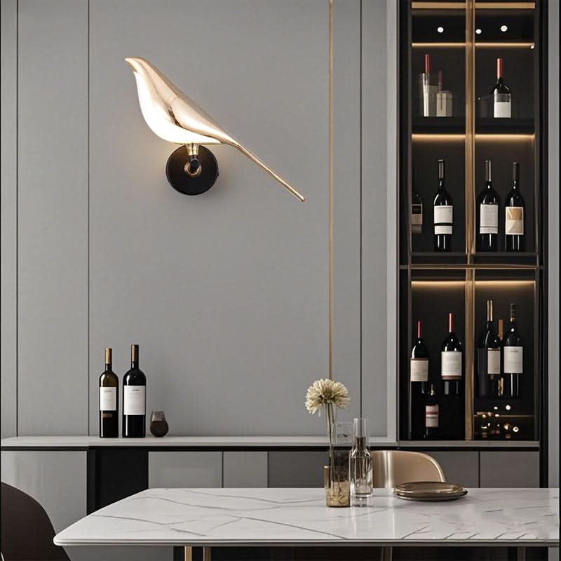 Glarefusion Modern Led Art Design Bird Wall Light