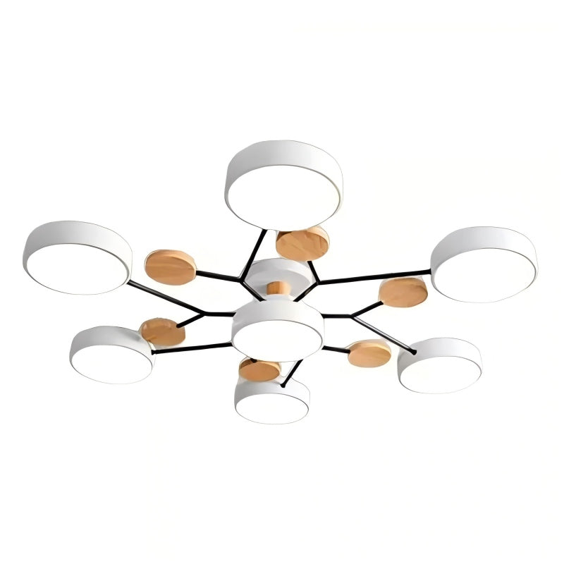 Plafonnier LED circulaire moderne nordique en acrylique