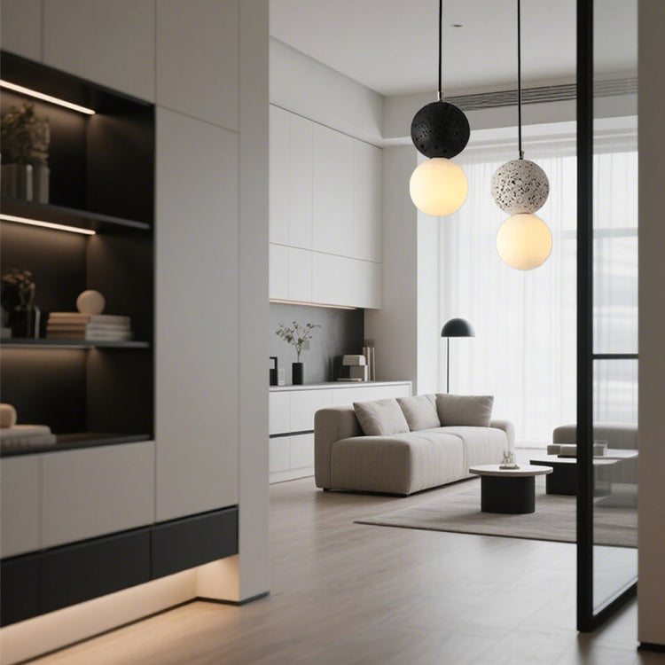 Glarefusion Nordic Modern Simple Terrazzo Lysekrone