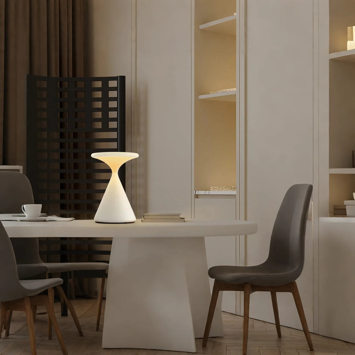 Kreativ timeglas bordlampe