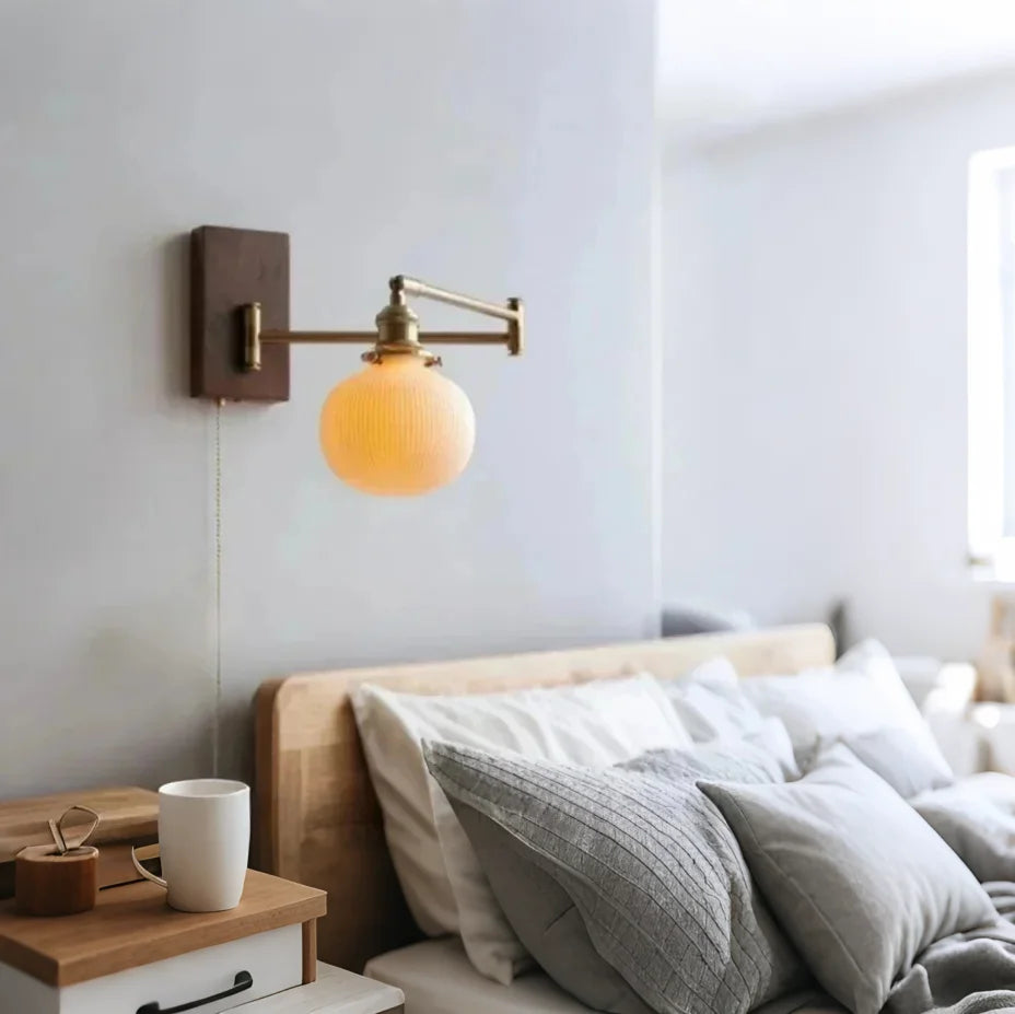 Applique murale réglable en bois moderne
