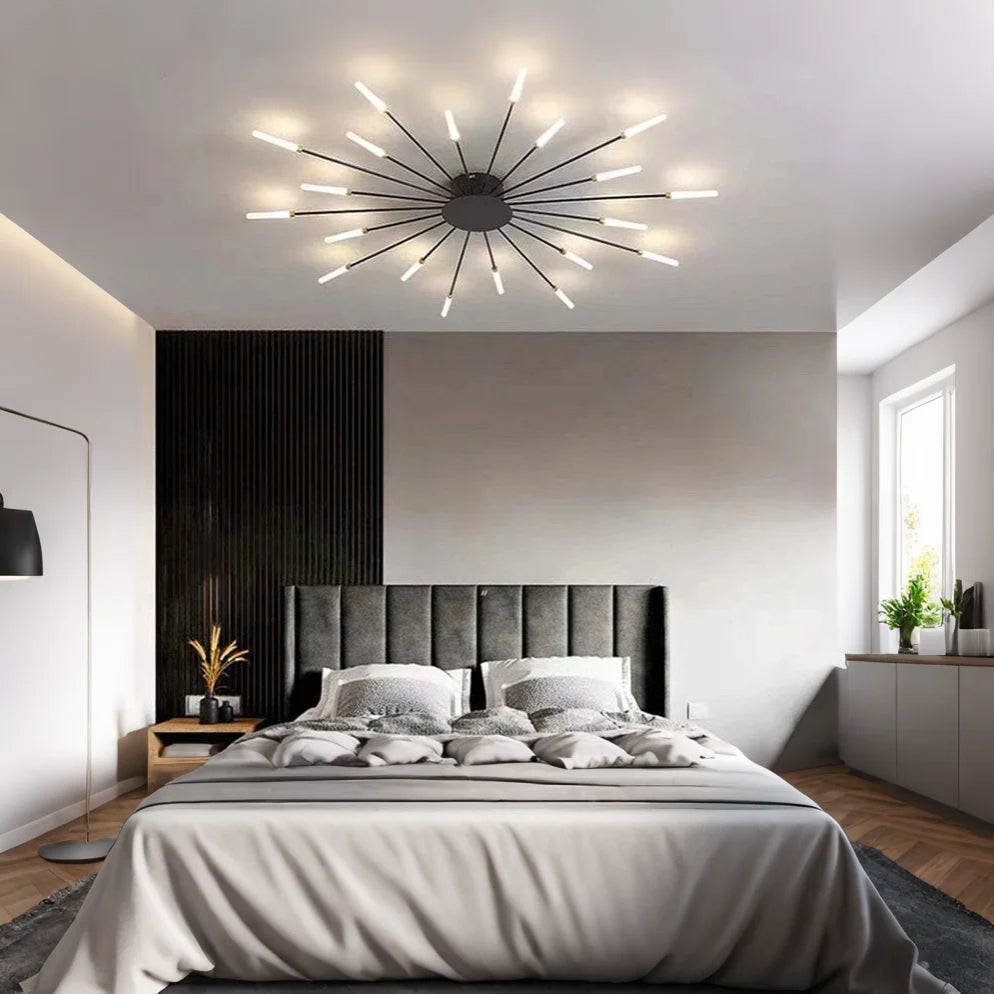 Luci da soffitto con fuochi d'artificio