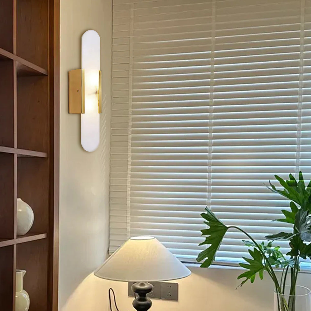 Modern minimalistisk marmorvägglampa