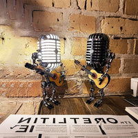 Robotlampe med guitar