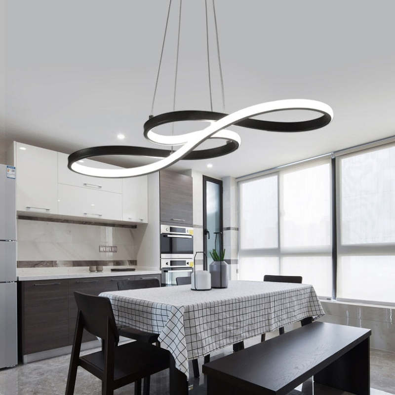 Lampada a sospensione a LED dal design moderno con note musicali