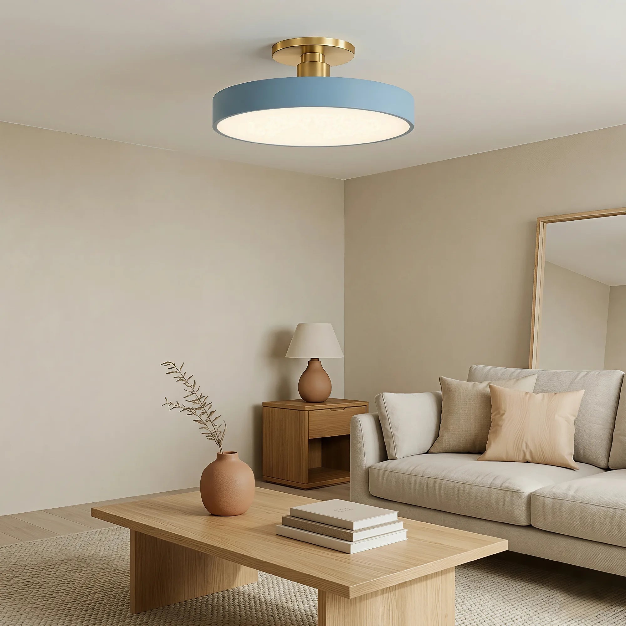 Nordic Round Flush Mount Ceiling Light