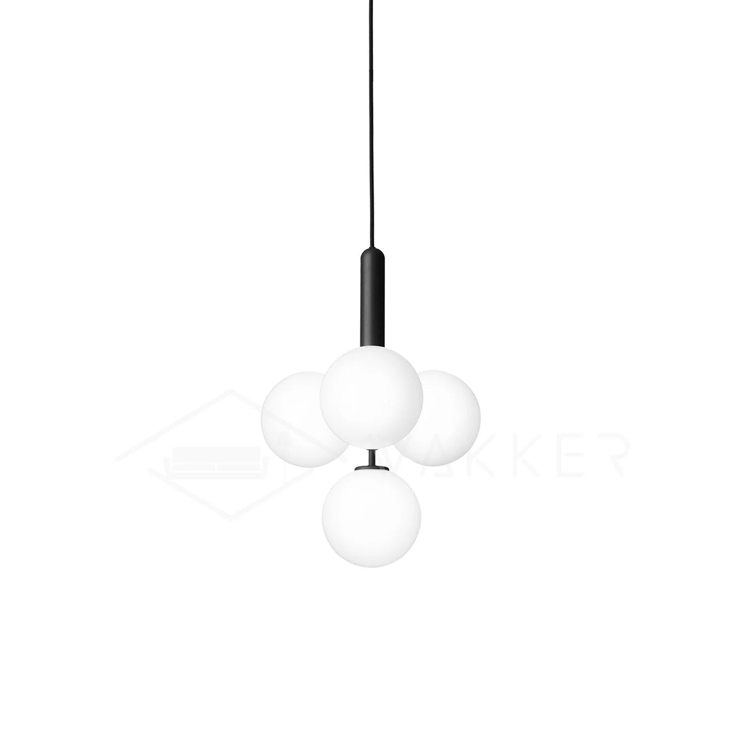 Petite suspension ronde moderne en verre