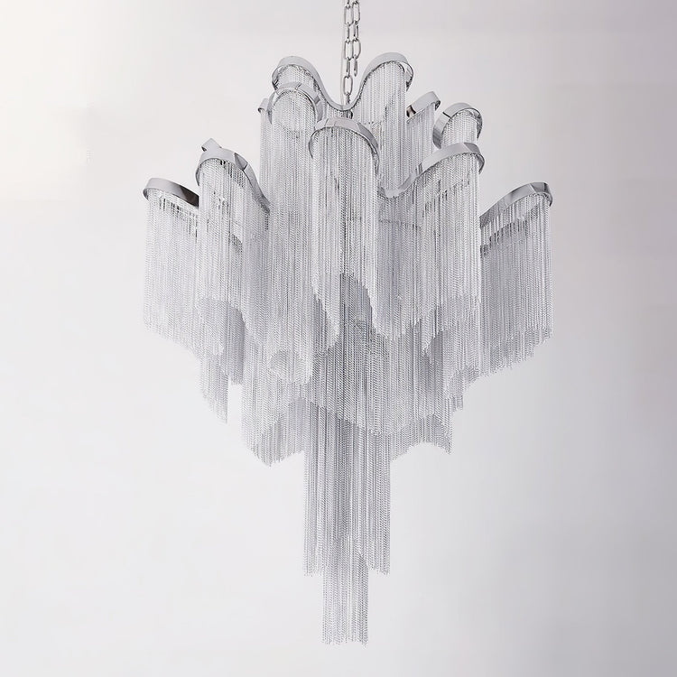 Classic Waterfall Aluminum Chain Chandelier
