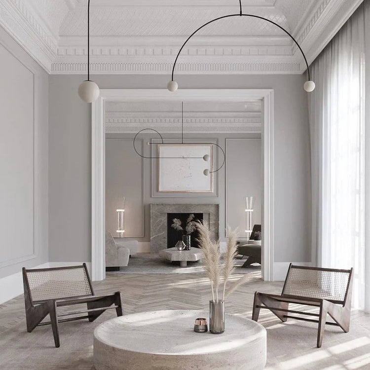 Minimalistisk sfære messing pendel