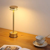 Moderne enkle soveværelse genopladelig berøringsbordlampe