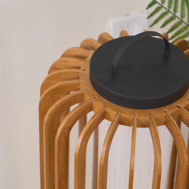 Modern Ribbed Acrylic Table Lamp