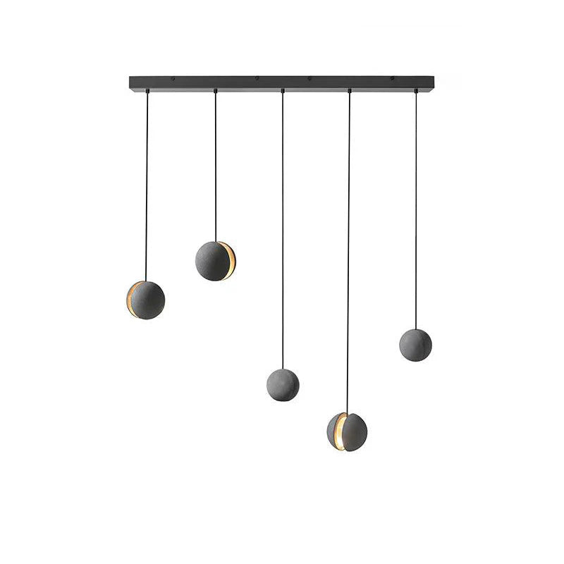 Suspension ronde minimaliste en béton