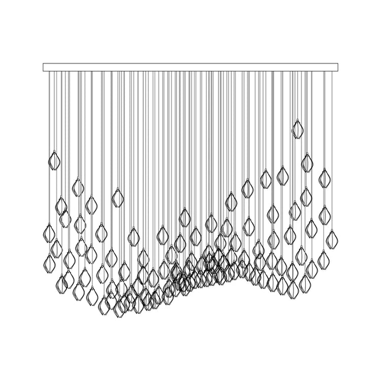 Klassisk Flora-Bud keramisk pendel