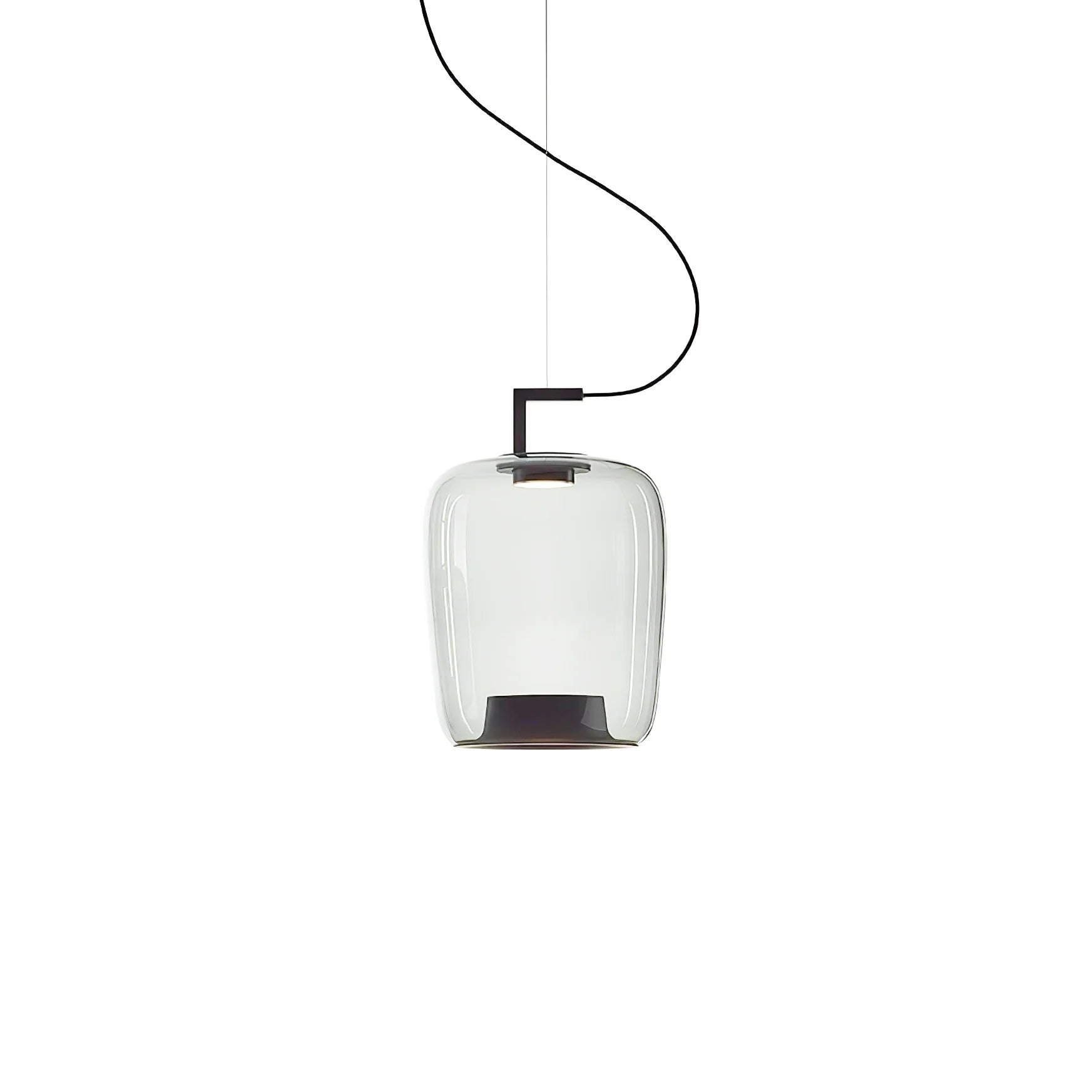 Suspension contemporaine en verre soufflé