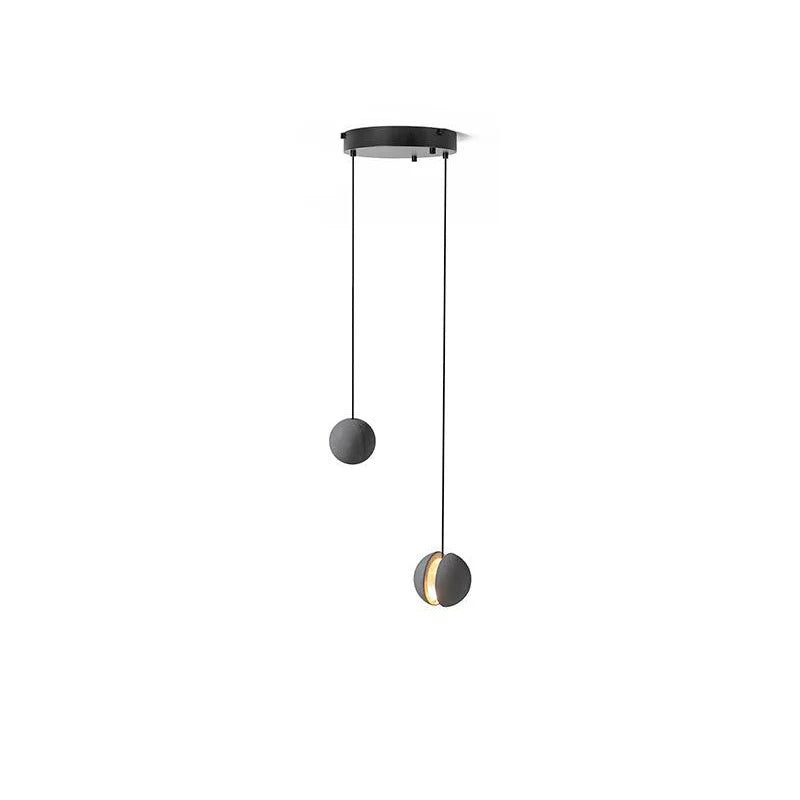 Suspension ronde minimaliste en béton