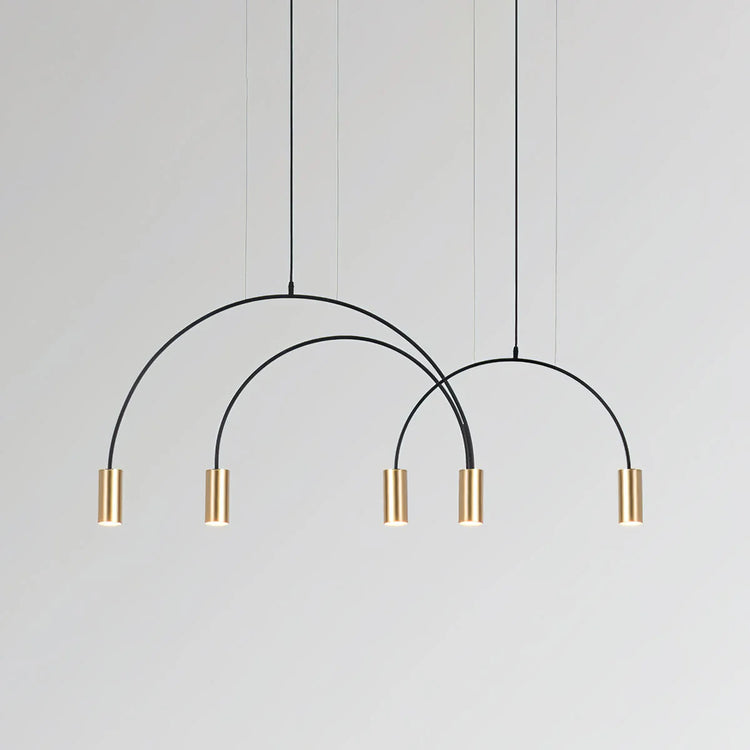 Minimalist Arc Iron Pendant Light