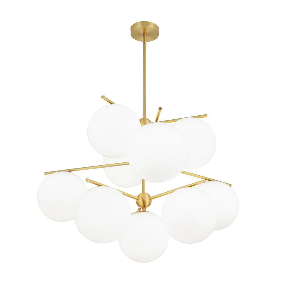 Lampadario a stelo orbitale
