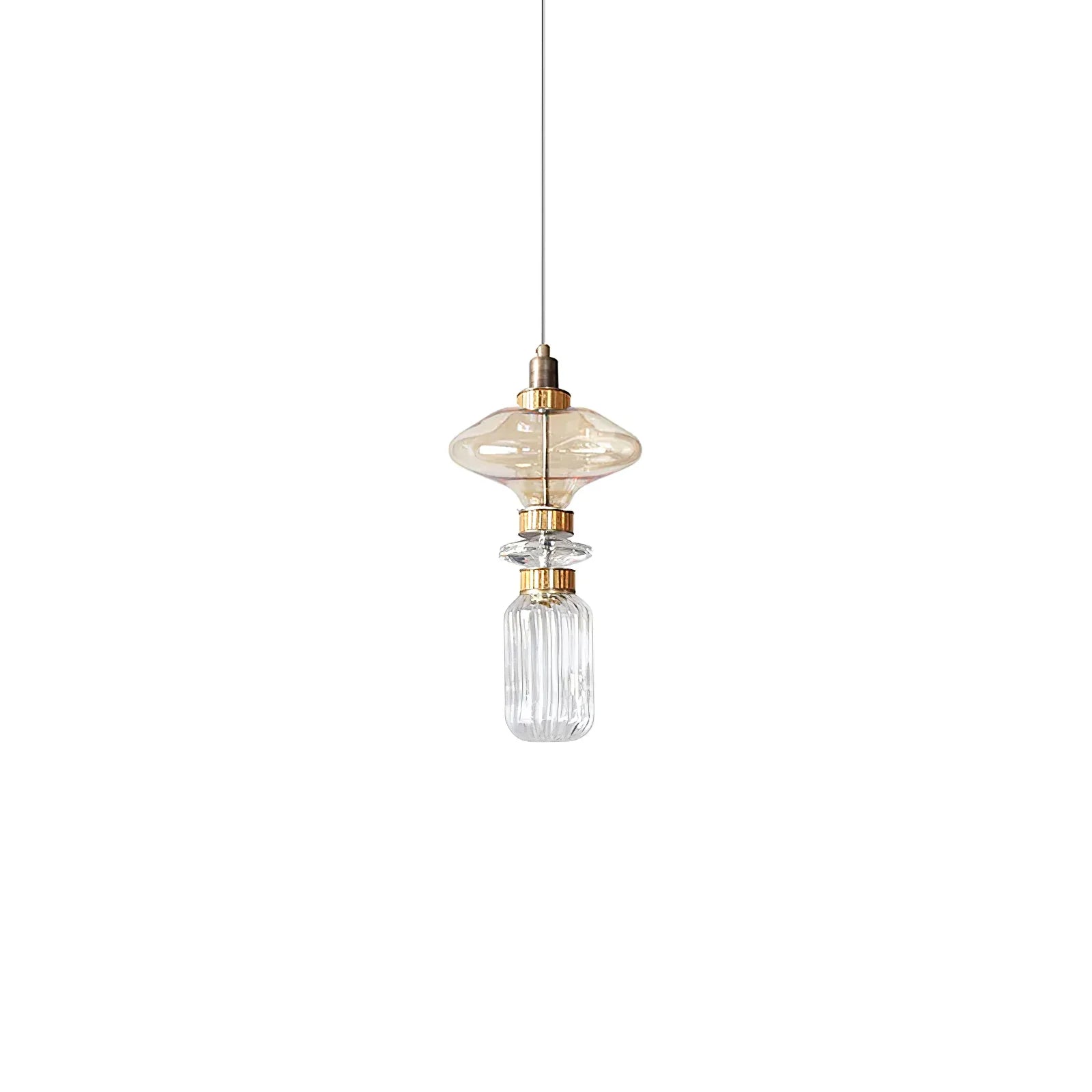 Lampe suspendue élégante à plusieurs abat-jour en verre