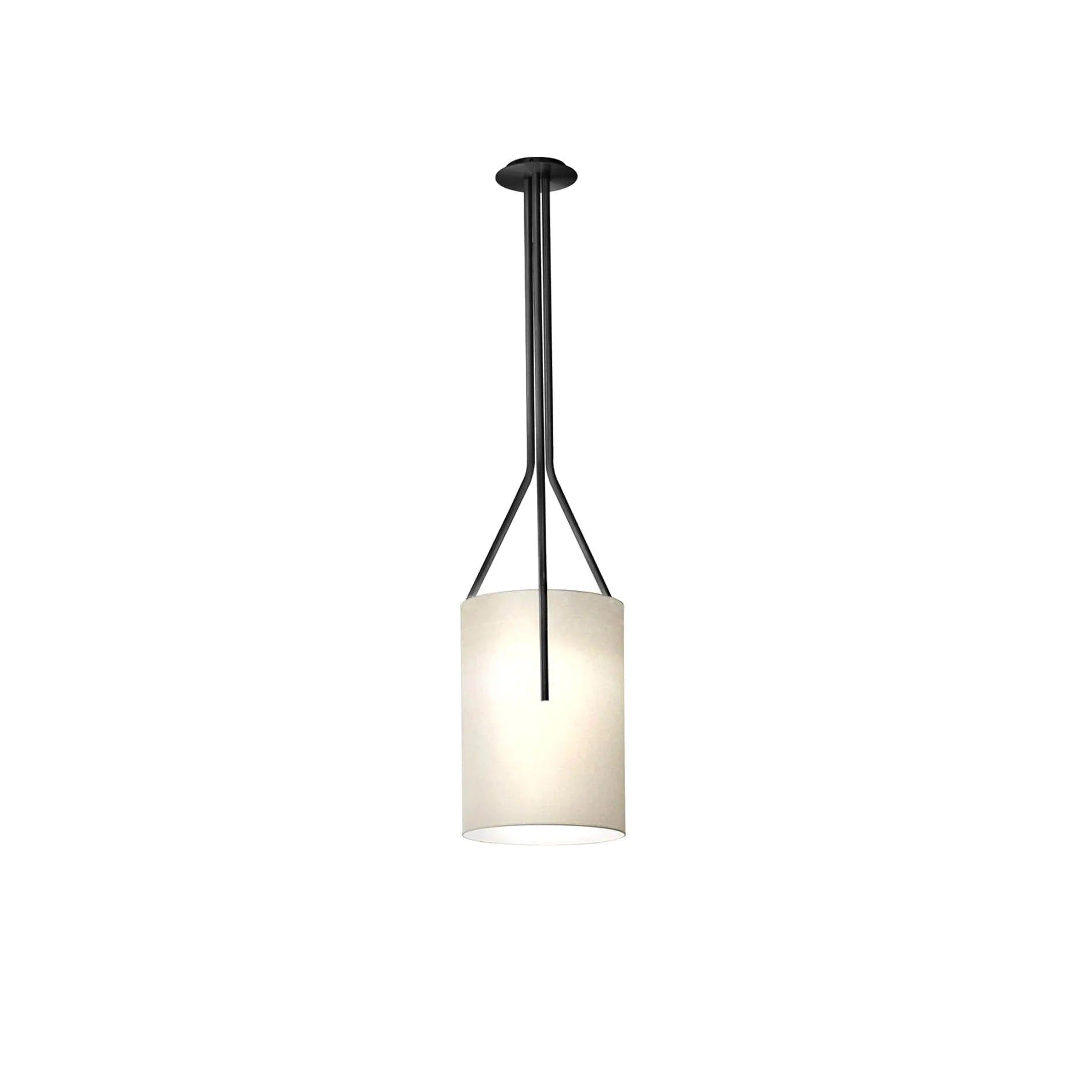 Lustre moderne en tissu tambour