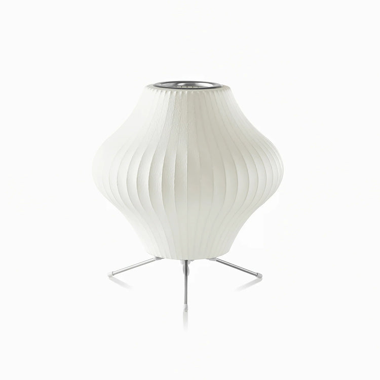 Klassisk oval imiteret silke bordlampe