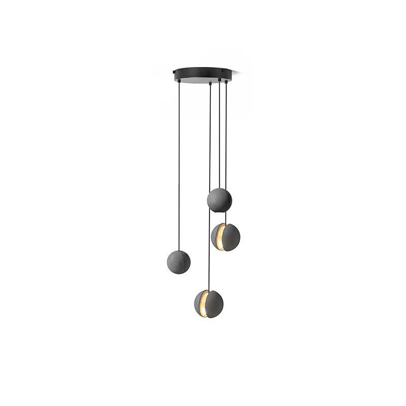 Suspension ronde minimaliste en béton
