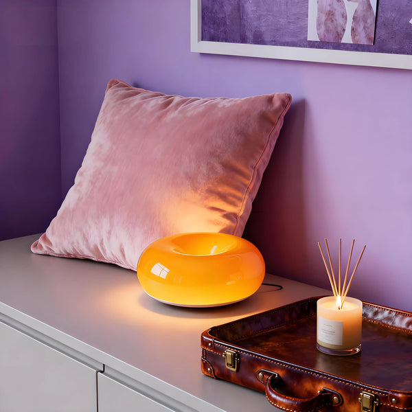Modern Bauhaus Donut Table/Wall Lamp