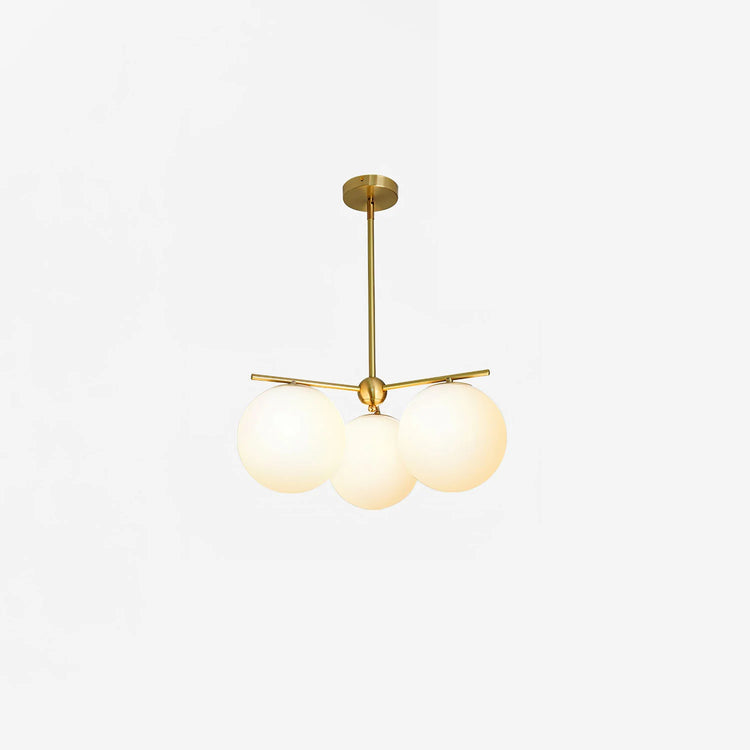 Moderne sfærisk glaslysekrone