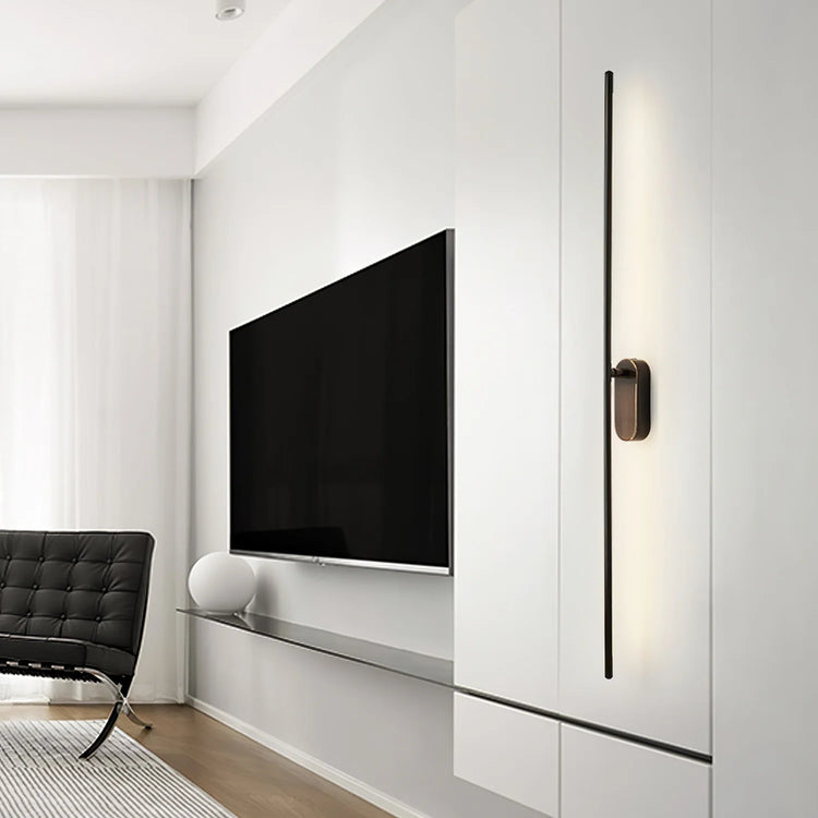 Justerbar lineær metalvæglampe