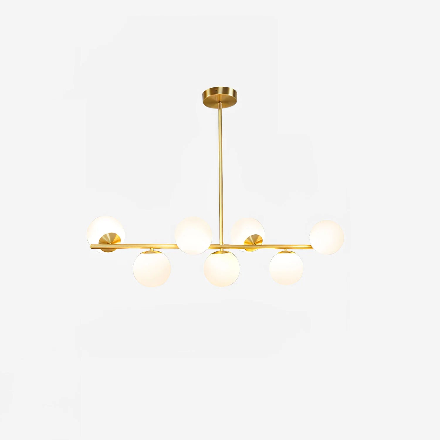 Lampadario a stelo orbitale