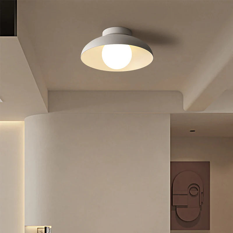 Minimalistisk Metal Semi Flush Light