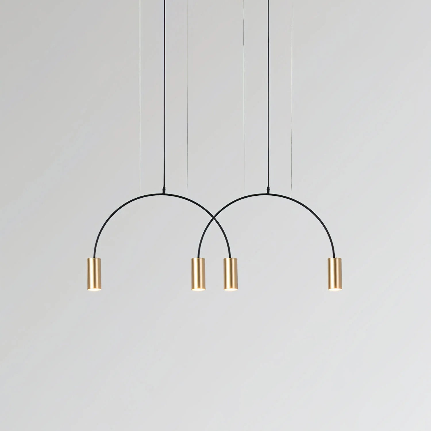 Lampe à suspension minimaliste en fer à arc