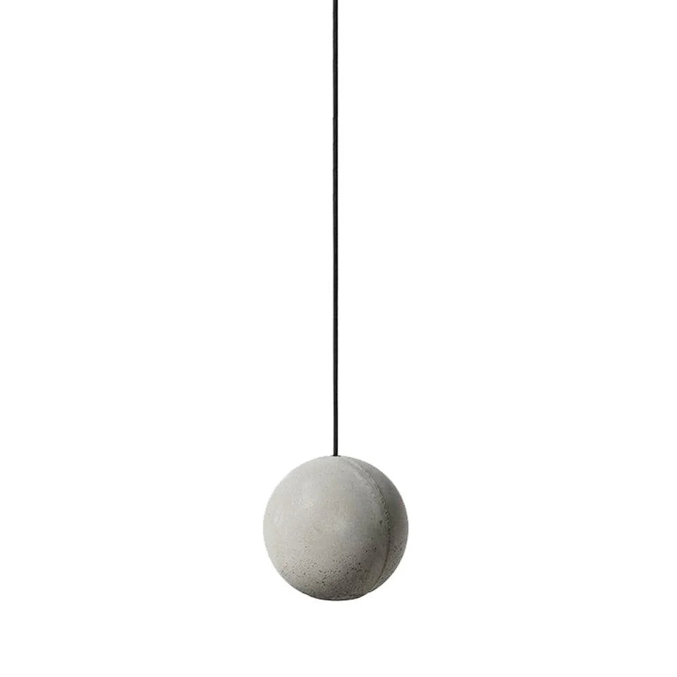 Suspension ronde minimaliste en béton