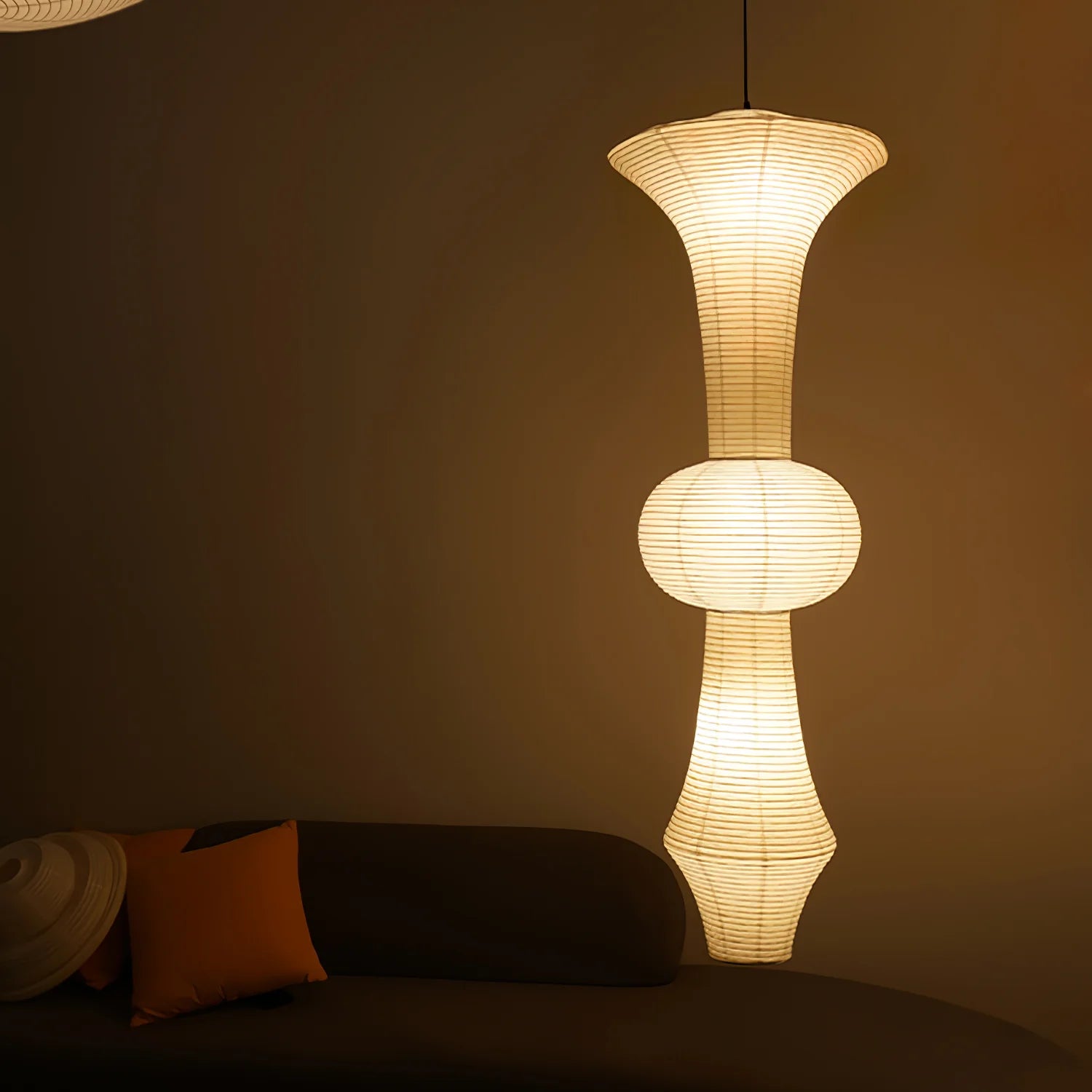 Lampada a sospensione Kumo Washi