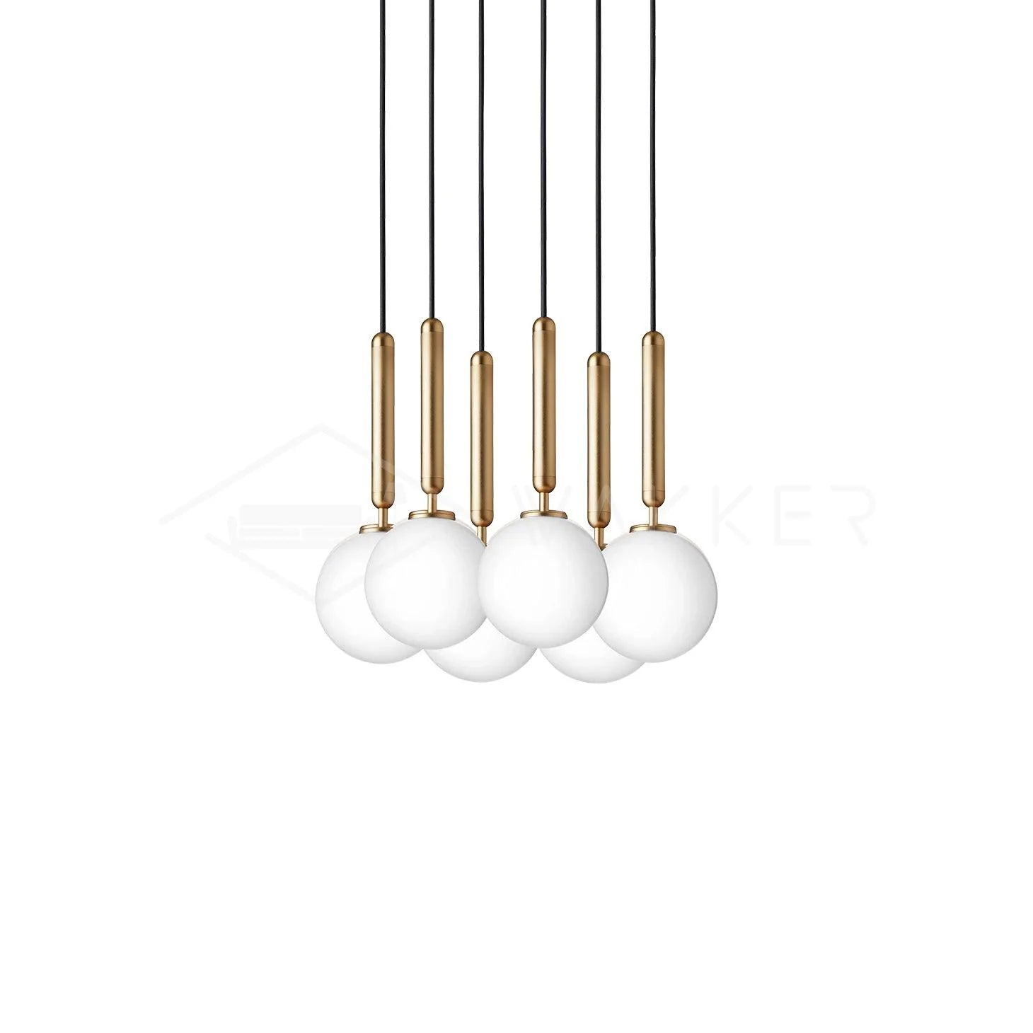 Petite suspension ronde moderne en verre