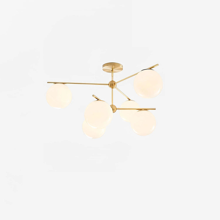 Moderne sfærisk glaslysekrone