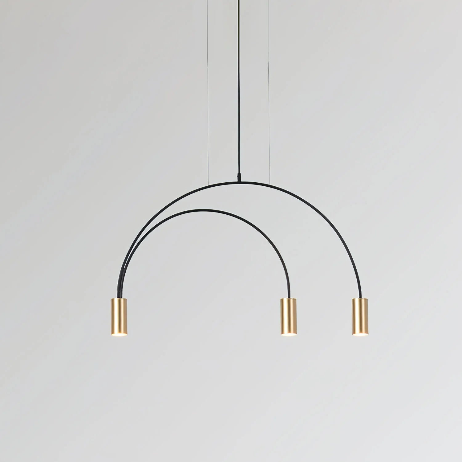 Lampe à suspension minimaliste en fer à arc