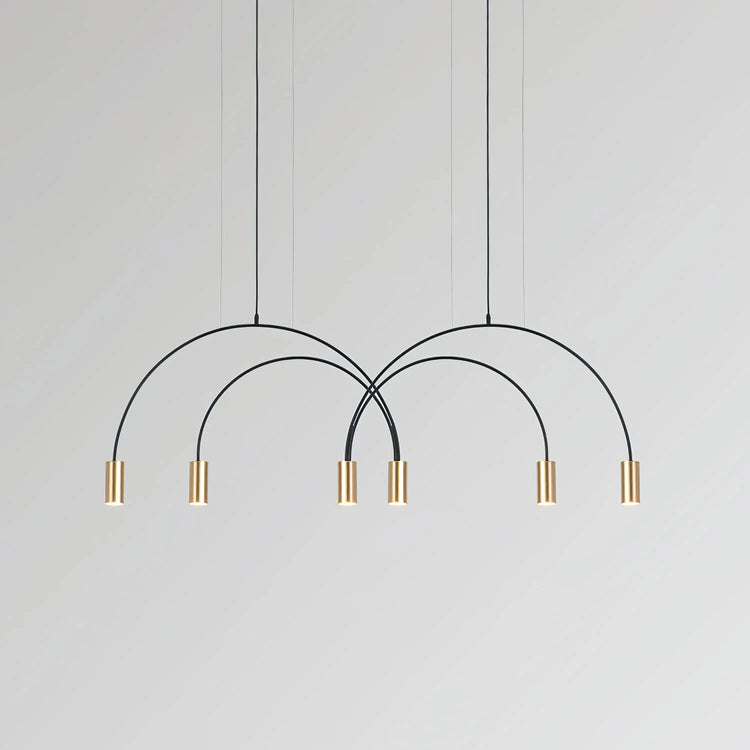 Minimalist Arc Iron Pendant Light
