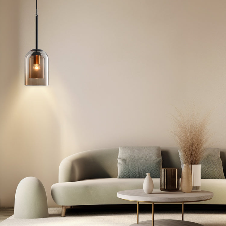 Glarefusion Double Glass Pendant Lamp