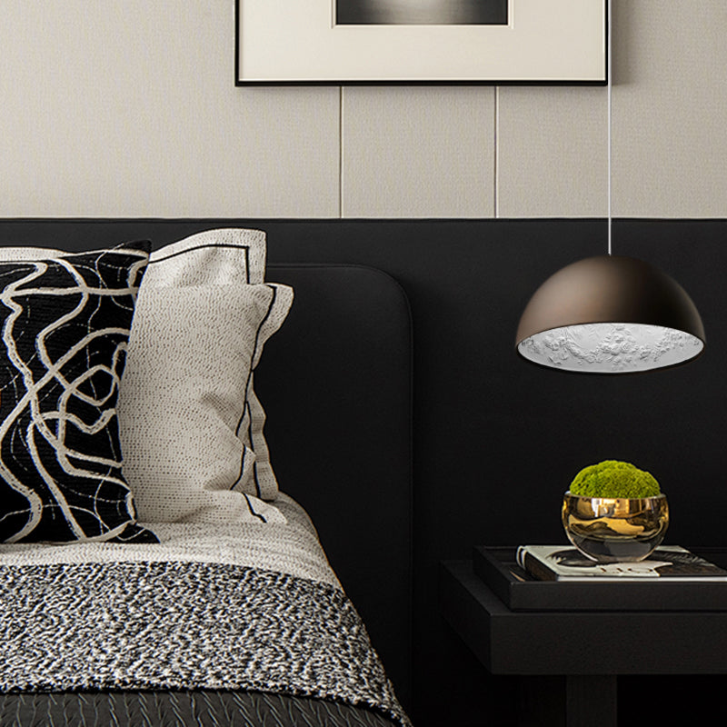 Glarefusion Modern Creative Semicircular Glass Pendant Light