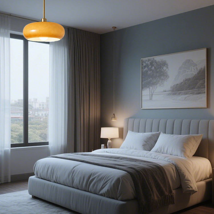 Glarefusion Creative Simple Persimmon Shape Pendant Light