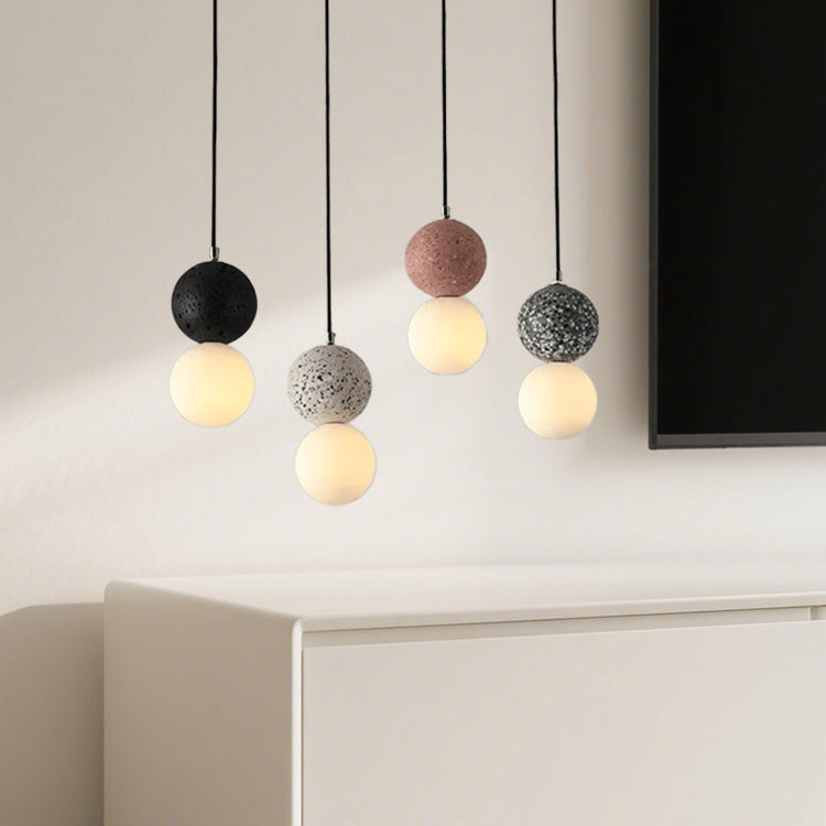 Glarefusion Nordic Modern Simple Terrazzo Lysekrone