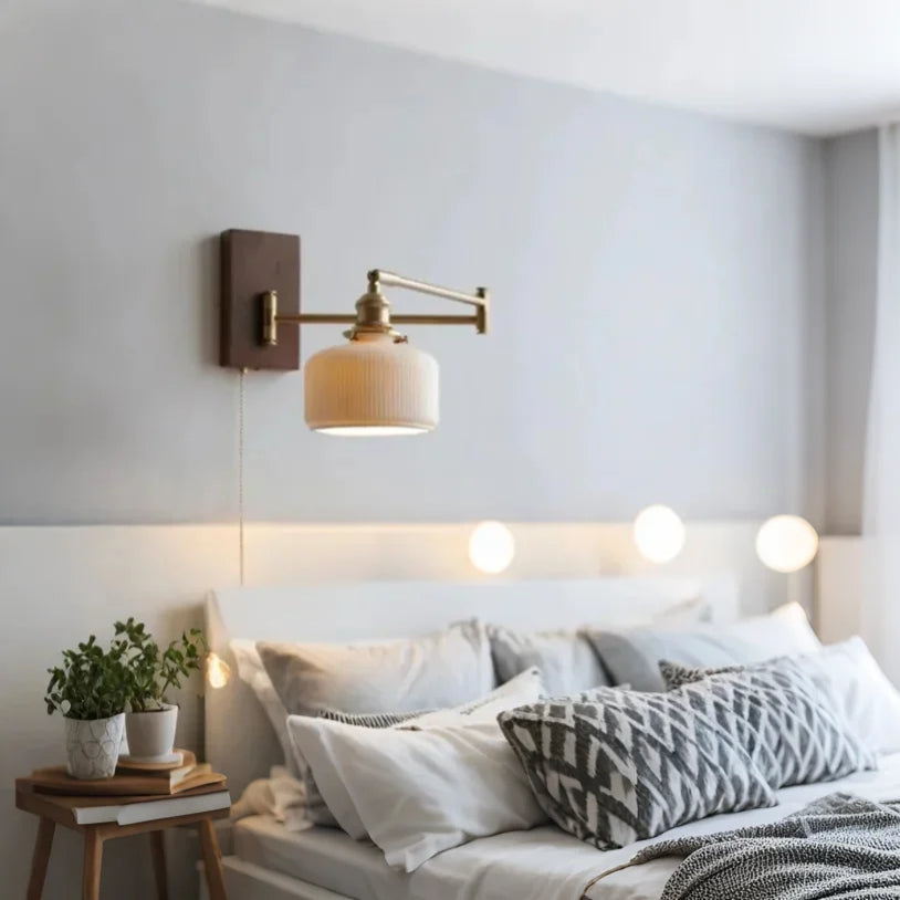 Applique murale réglable en bois moderne