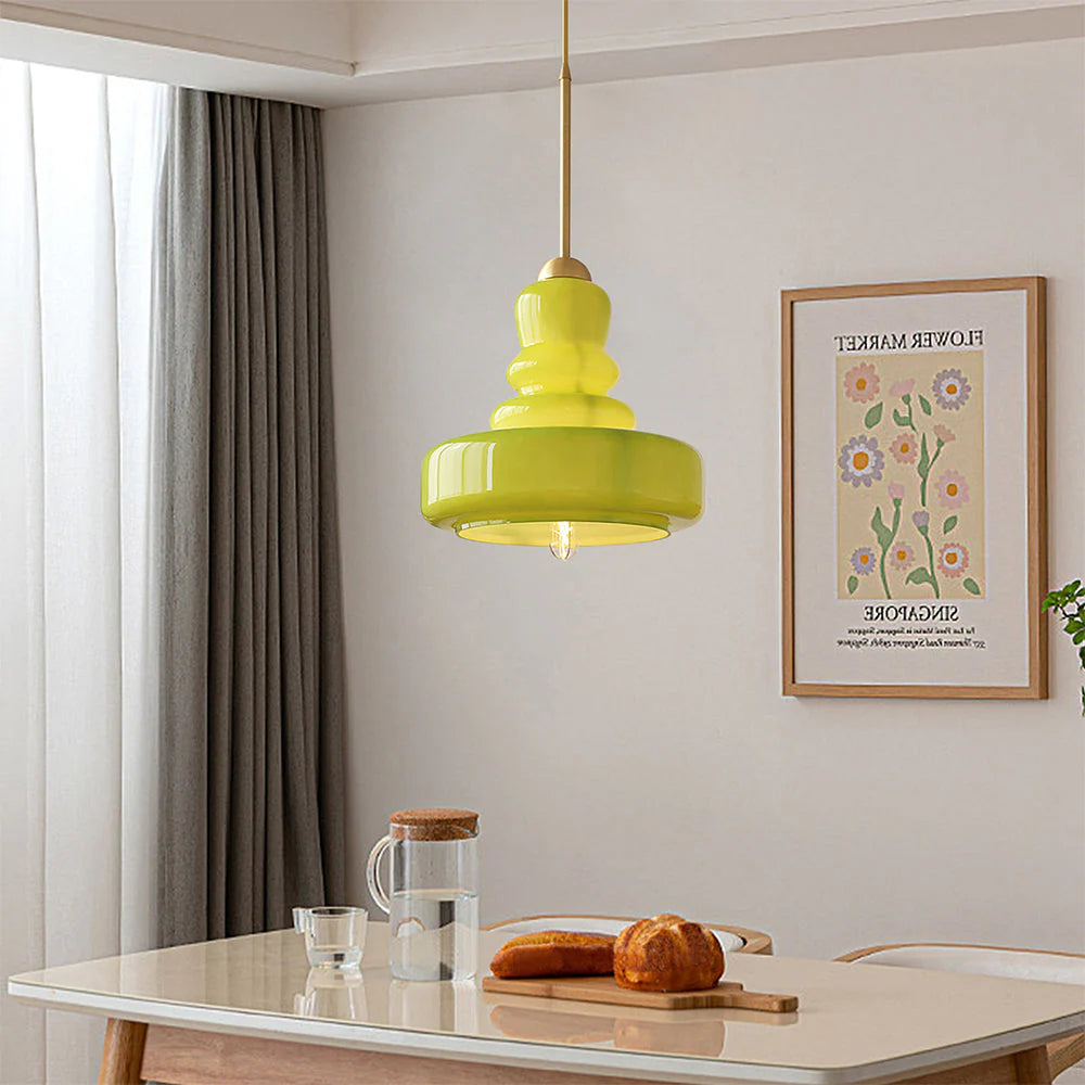 Glarefusion French Colorful Gourd Pendant Light