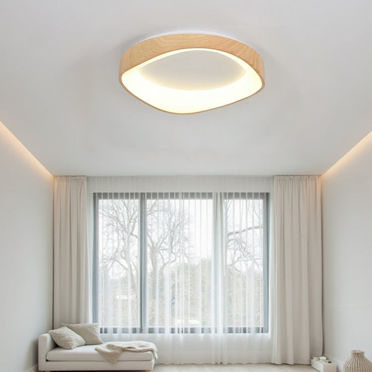 Nordic Wood Grain Ceiling Light