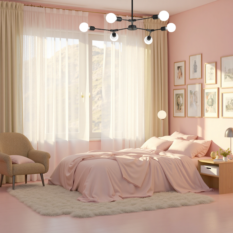 Moderne Elegant Multiple Blubs Loftslampe