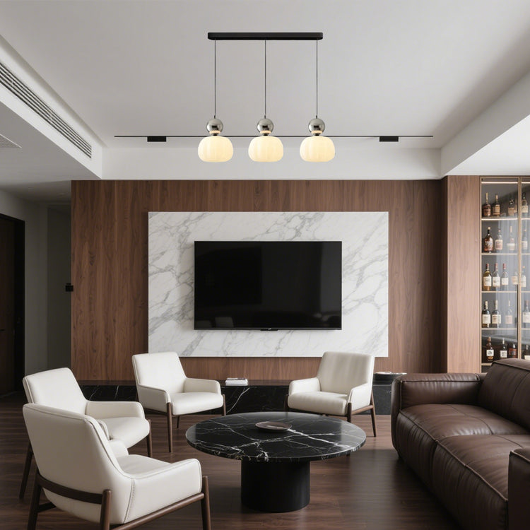 Glarefusion Creme Art Deco Pendel