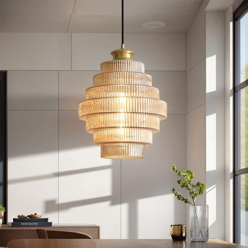 Lampada a sospensione moderna in vetro creativo Glarefusion